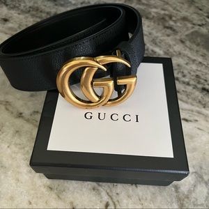 Black GG Belt 115CM NWOT